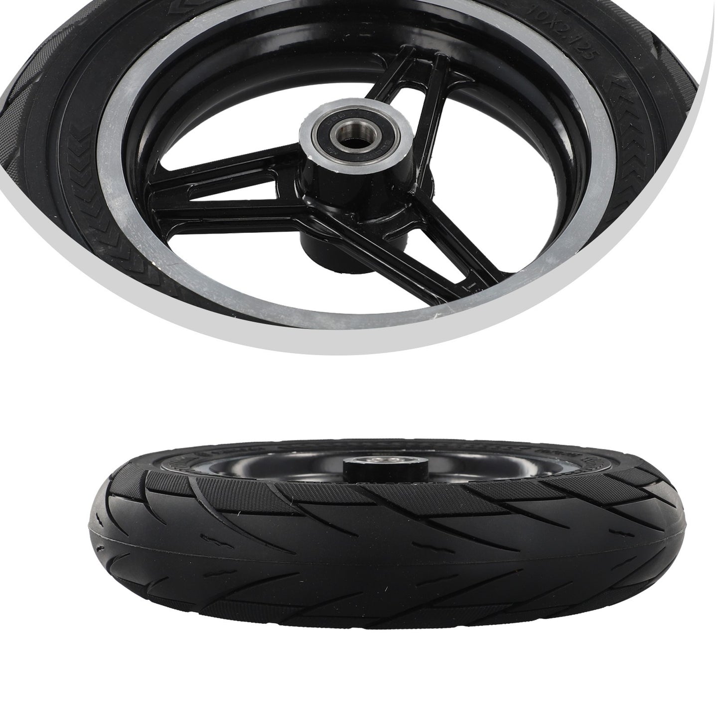 Solid Tire Outdoor Sports 10MM/12MM Disc Brake 10x2.0 248MM Outer Diameter