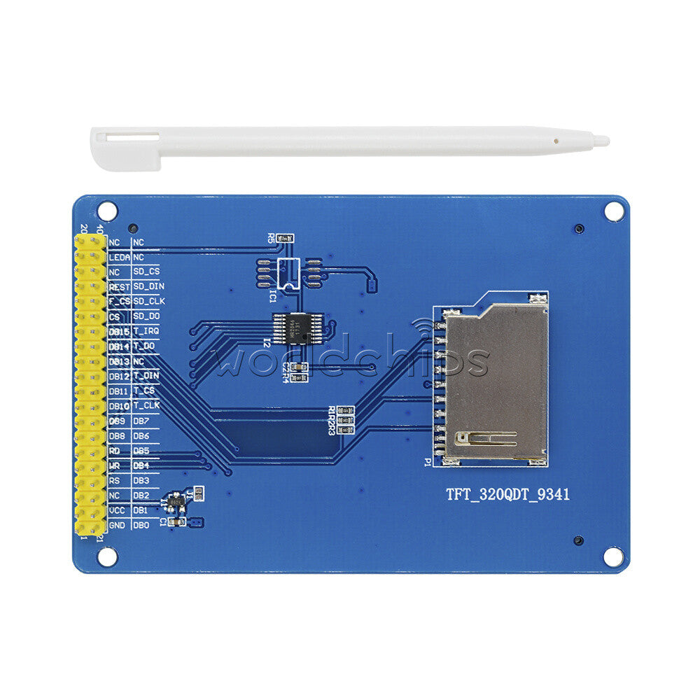 3.2" inch TFT LCD Display Module 240x320 Dots Touch SD Card Cage for Arduino