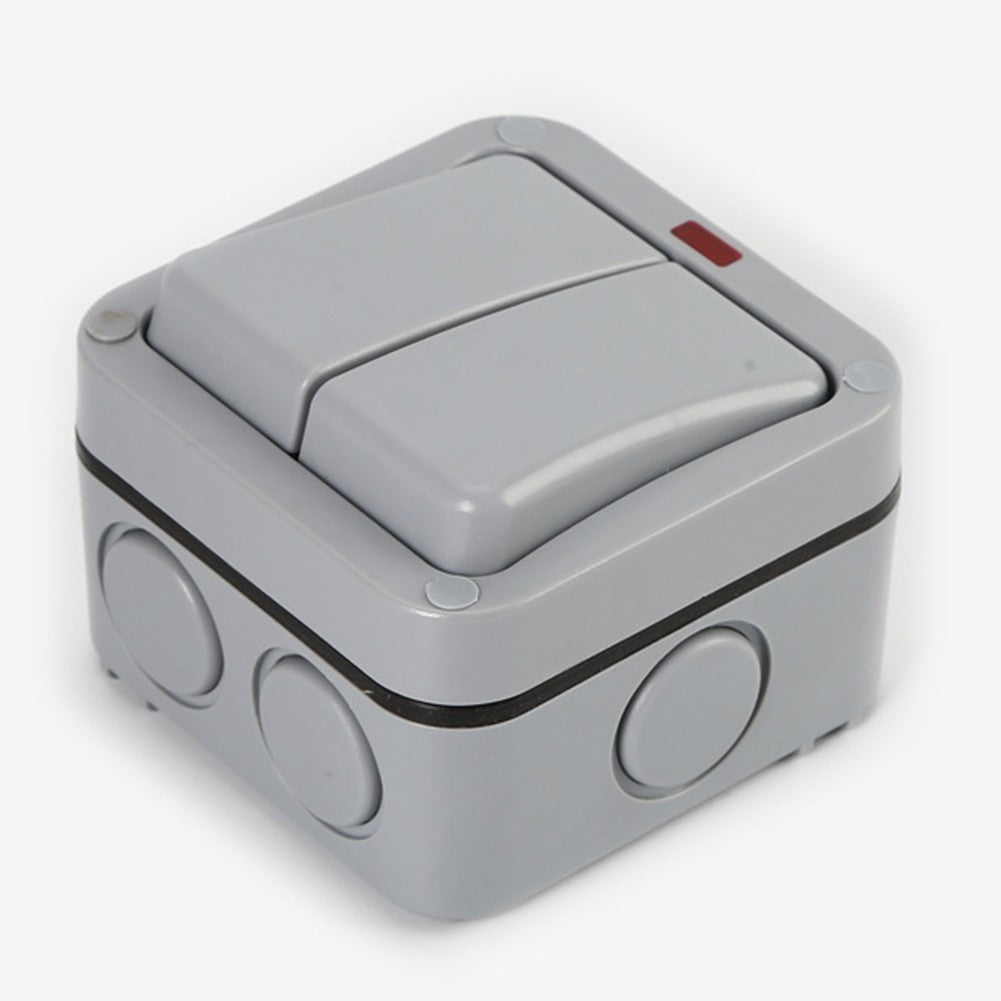 Outdoor Switch 2-Gang Weatherproof 20A 44mm IP66 Outdoor Switch Switch