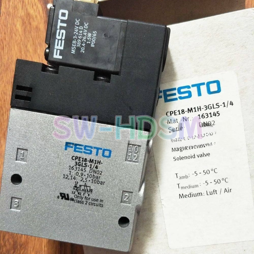 1PCS   FESTO CPE18-M1H-3GLS-1/4 163145 Solenoid Valve Freight Free