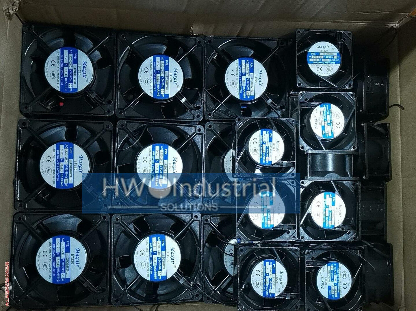 MAXAIR BT220 12038B2HL 220-240V 20W 0.12A 12CM Axial Flow Cooling Fan
