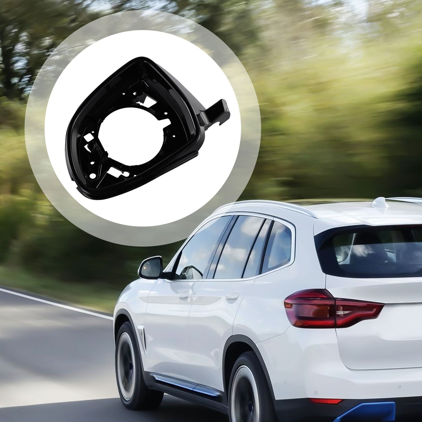 OEM Grade Left Driver Side Mirror Support Trim Ring for BMW G02 G01 G05 G06 G07