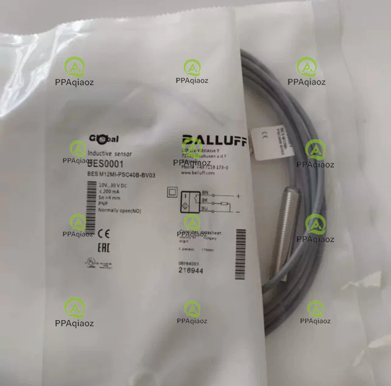 1Pcs  BALLUFF BES M12MI-PSC40B-BV03（BES0001) sensor Fast delivery