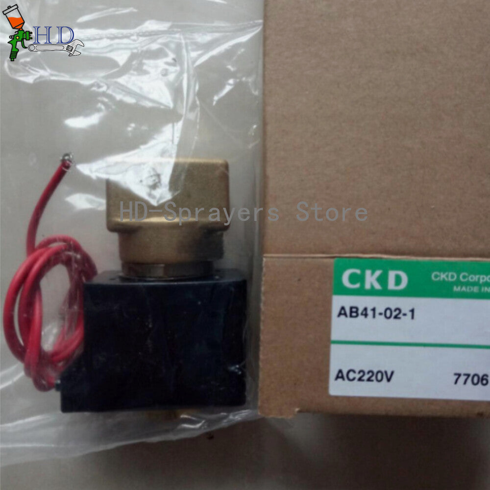 1PCS   For CKD AB41-02-1 AC220V Solenoid Valve In Box freight free