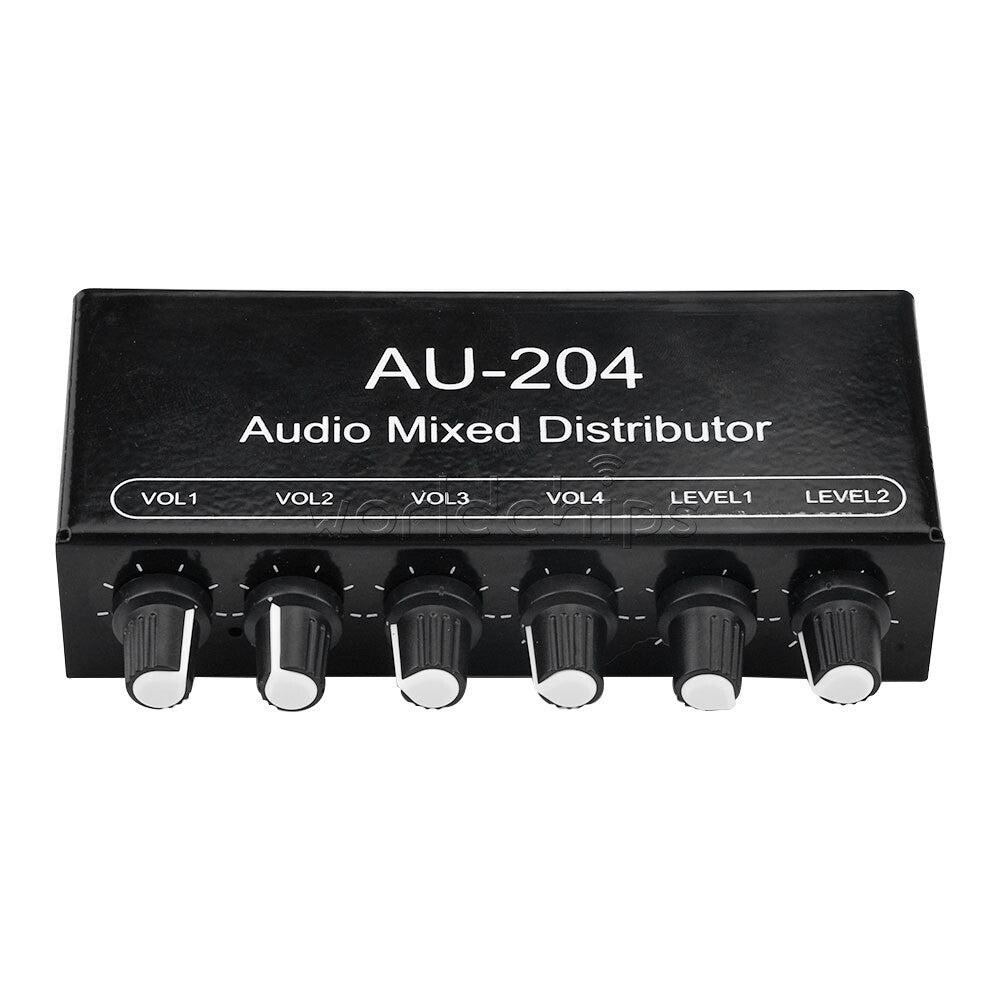 Stereo Audio Signal Preamplifier Amplifier Headphone External AU-202/AU-402RCA