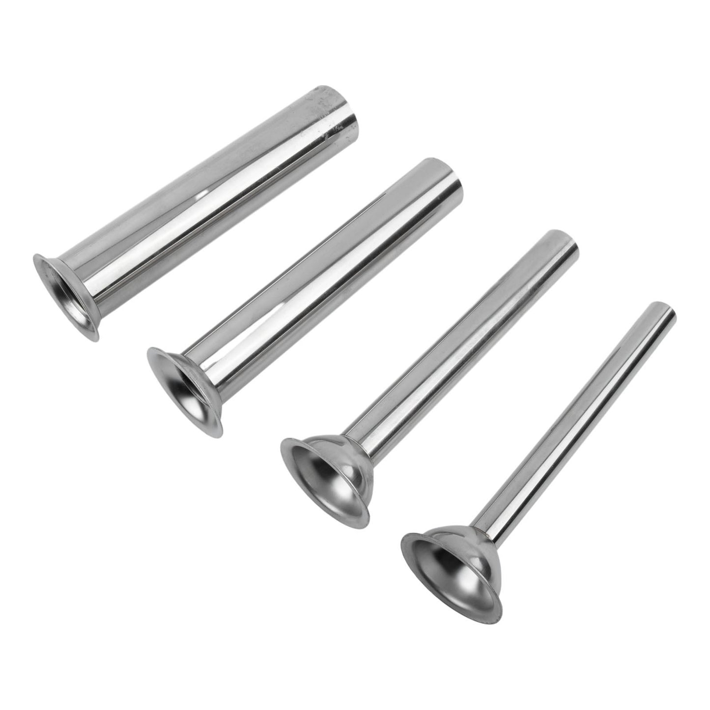 Stuffing Tubes Filling Tubes Funnels Nozzles Silver 38mm 165mm/6.5inch