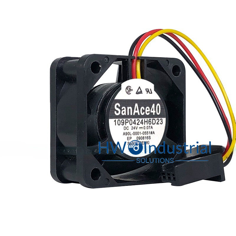 Sanyo A90L-0001-0551 #A 109P0424H6D23 24V 0.07A 4CM Fanuc System Fan