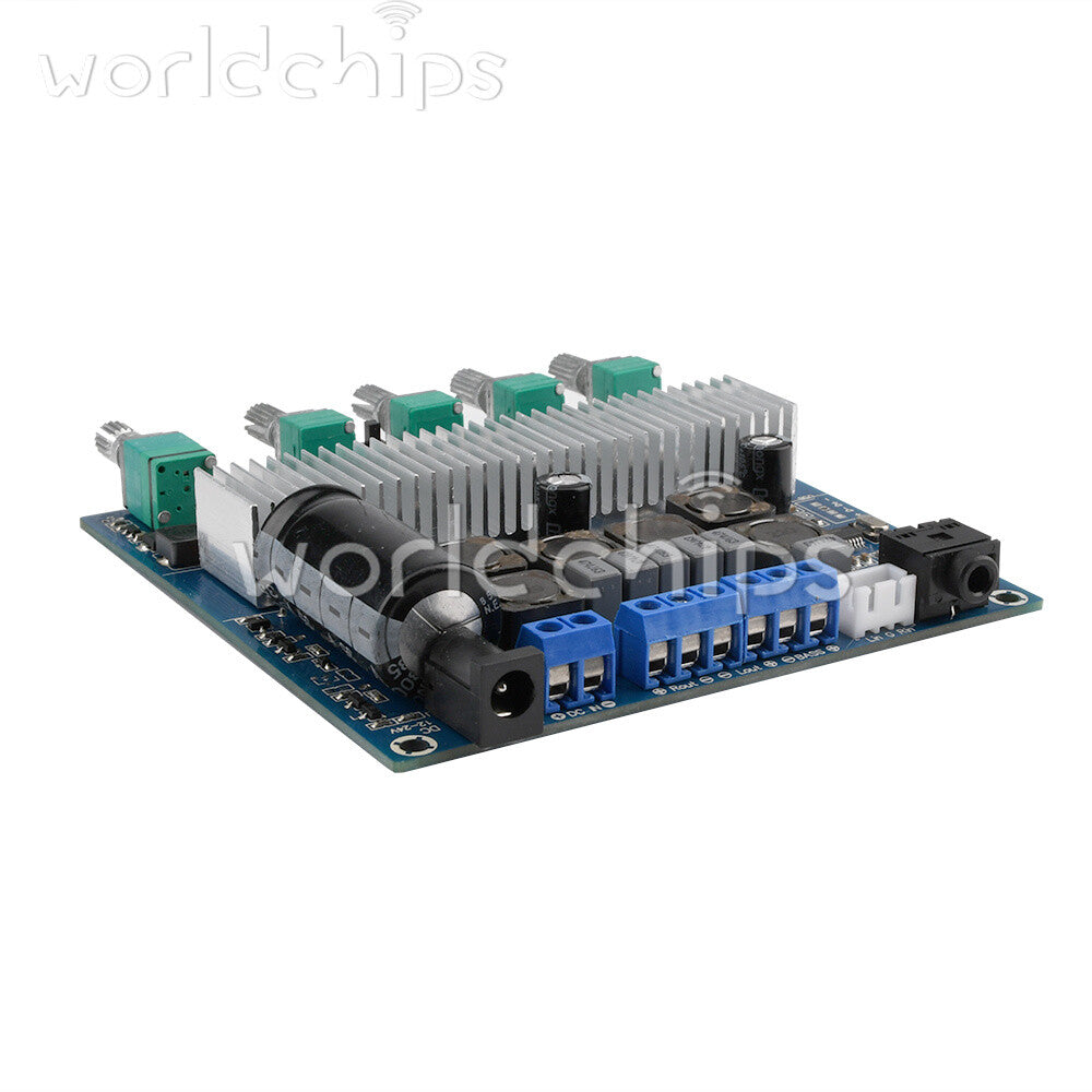Bluetooth 5.0 DC 12-24V TPA3116D2 Digital 2.1 Audio Amplifier Board 100W+50W+50W