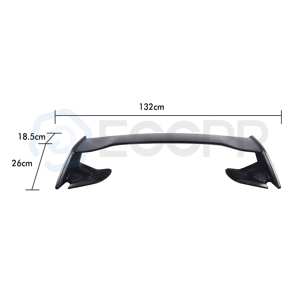 For 15-21 Subaru WRX STI Rear Trunk Lip Painted Black Spoiler Wing