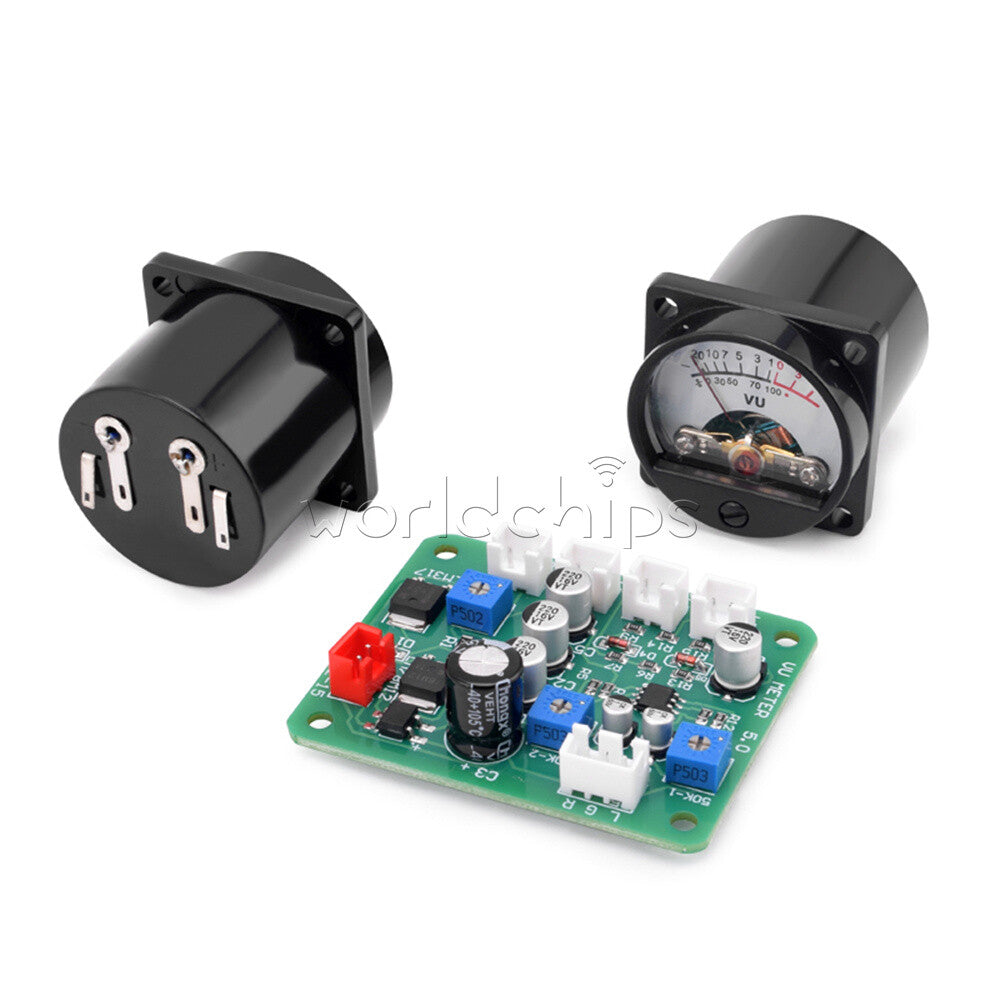 2-PACK VU Meter DB Panel Sound Level Display & Driver Board for DIY Amplifier