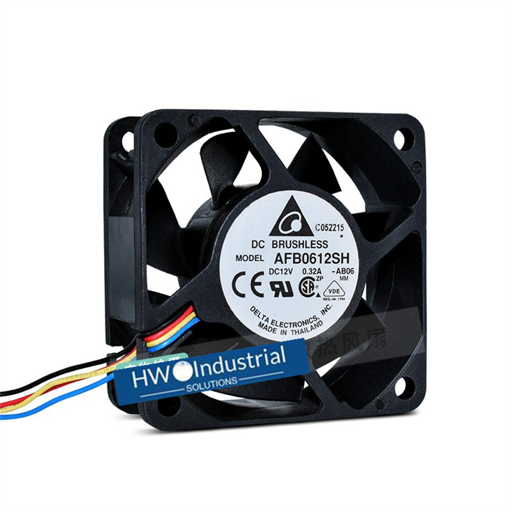 1/piece Delta AFB0612SH 4-wire 12V 0.32A 6025 6cm PWM Temperature Control Fan