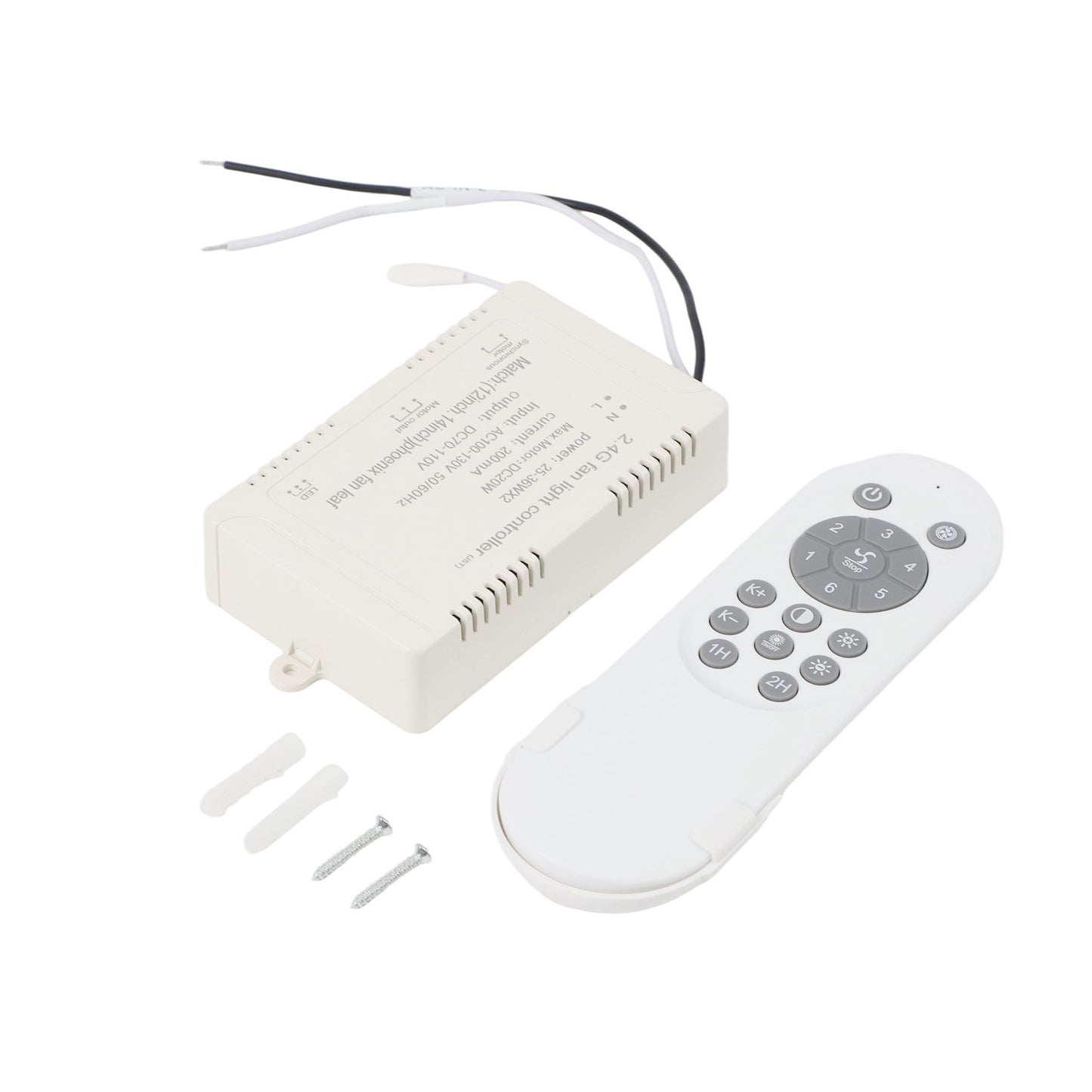 User Centric 24V Fan Light with Remote Control and Custom Brightness Settings