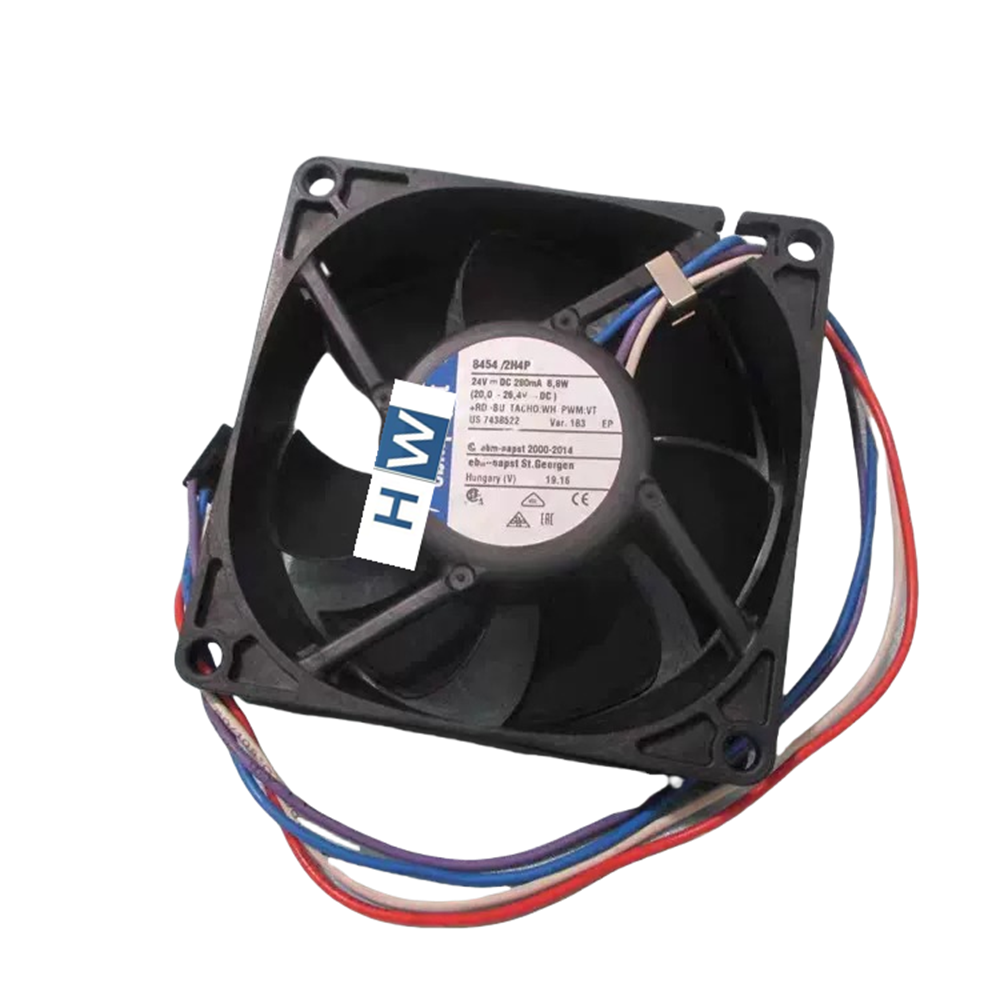 1/piece 8454/2H4P 8454 /2H4P 4-wire 8025 8CM 24V 280mA 6.8W Cooling Fan