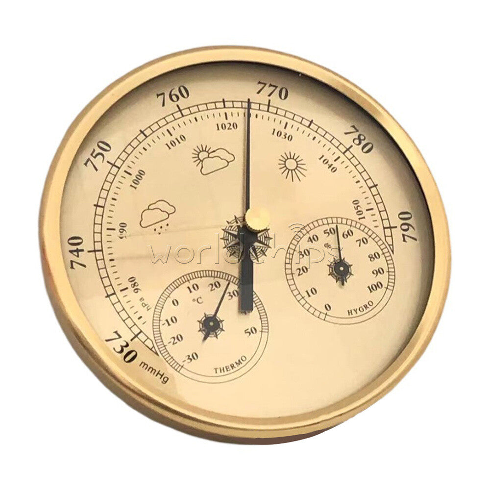 3-in-1 Hanging Temperature Humidity Barometer Home Garden Pointer Thermometer