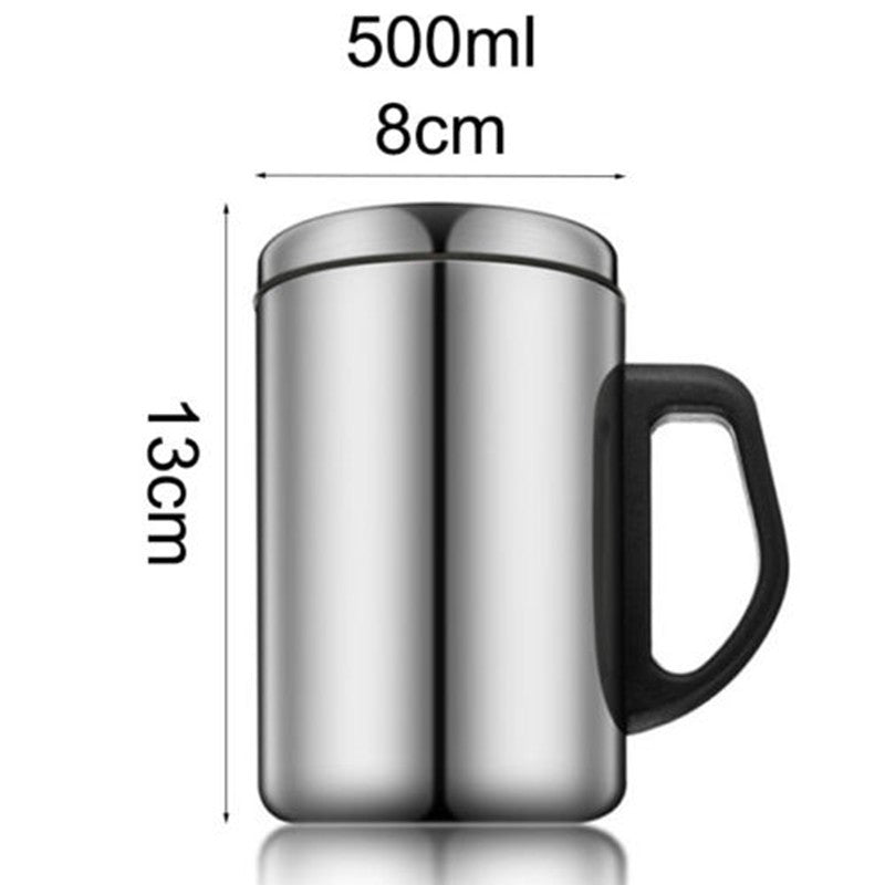 Stainless Steel Camping Wall Insulated Cup Tea Large Coffee Beer Mug 350/500ML