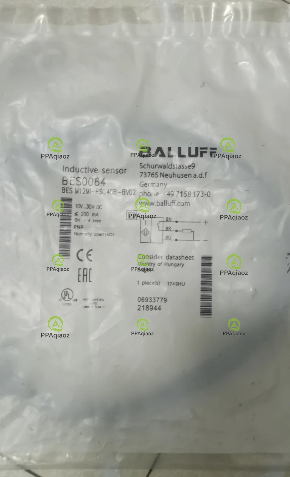 1Pcs  BALLUFF BES M12MI-PSC40B-BV02（BES0064) sensor Fast delivery