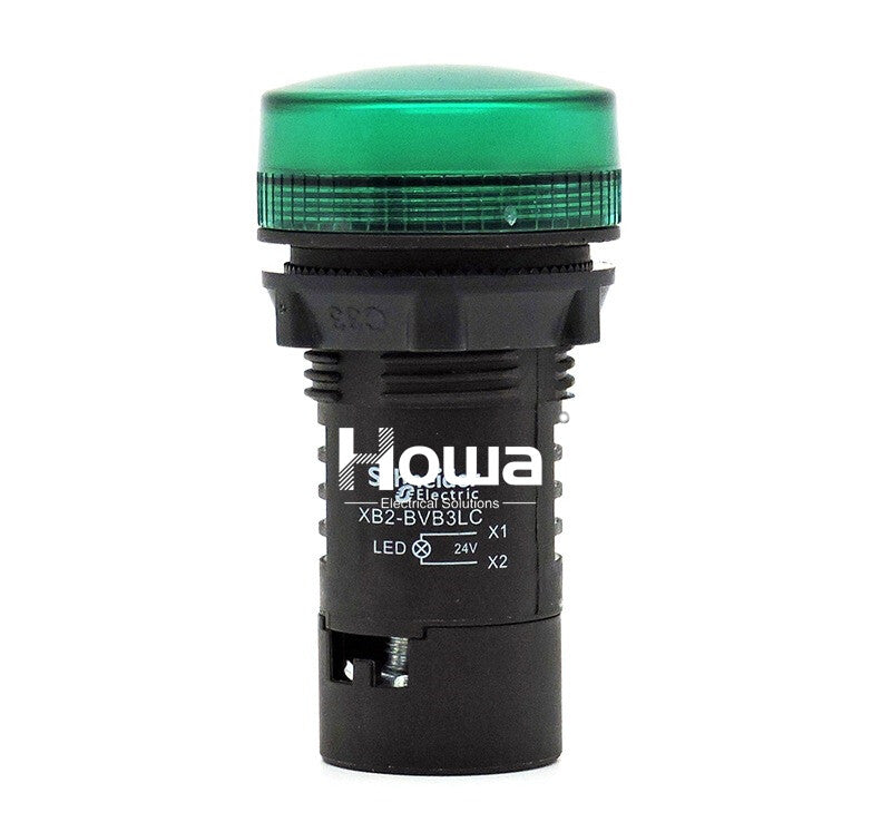 2pcs  LED Signal Indicator Light Green XB2BVB3LC XB2-BVB3LC DC24V