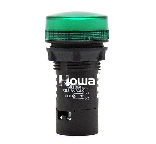 2pcs  LED Signal Indicator Light Green XB2BVB3LC XB2-BVB3LC DC24V