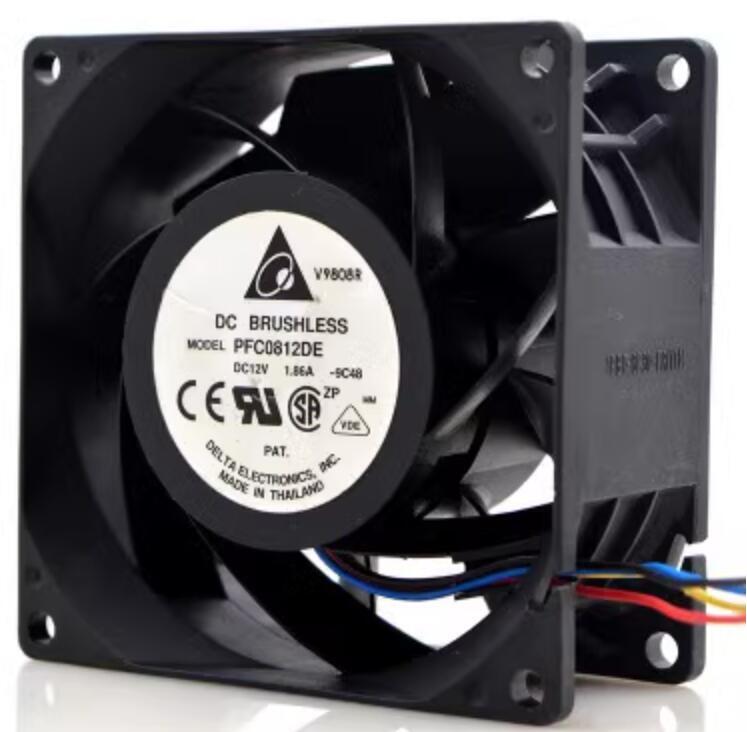 Delta PFC0812DE 12V 3.30A fan 80*80*38mm 4Pin