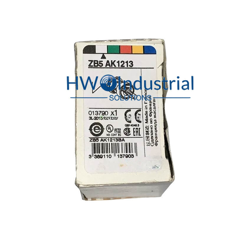 1PC White Luminous Selector Switch Button Head ZB5AK1213 2-gear Self-locking