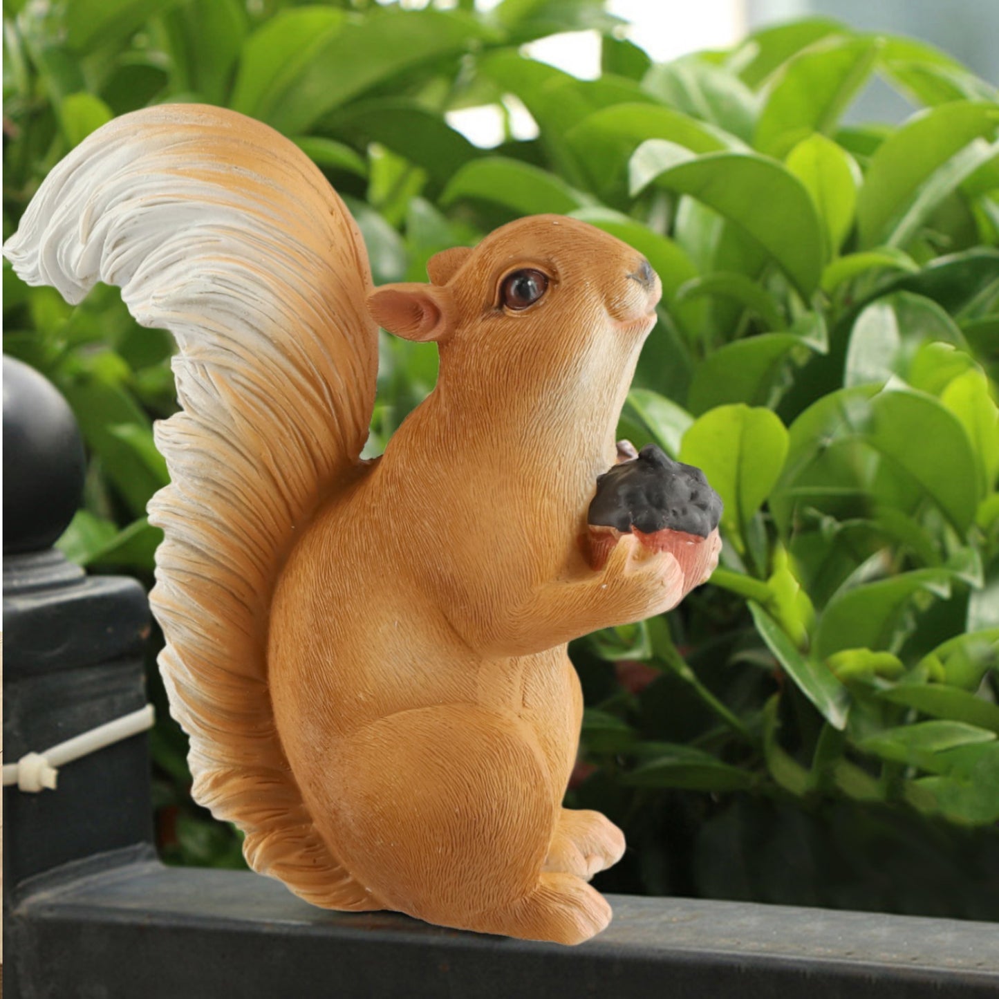 Cute Squirrel Resin Statue Suitable for Garden Yard Outdoor Tree or Fence