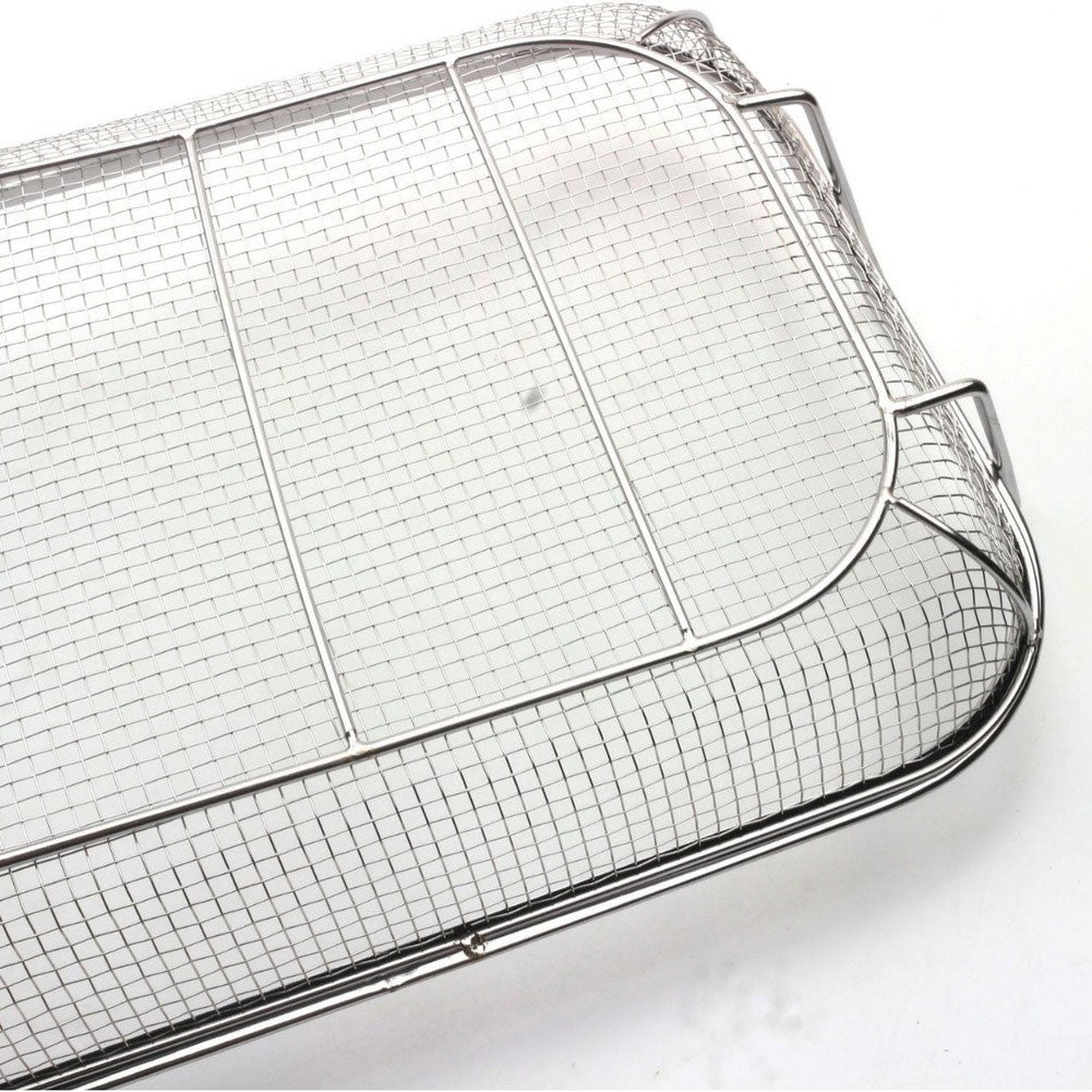 Vegetable Grill Basket Stainless Steel Heavy Duty 15 by 11 Inch for Barbecue