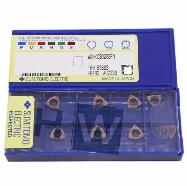 Box/10Pcs U Drilling Milling Blade WCMX030208FN ACZ330 CNC Blade