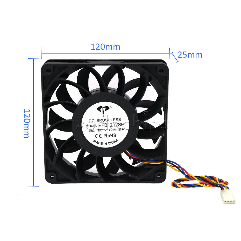 DC12V 12025 AFB1212SH 4710KL-04W-B56 FFB1212SH Ball Cooling Fan 9.6W