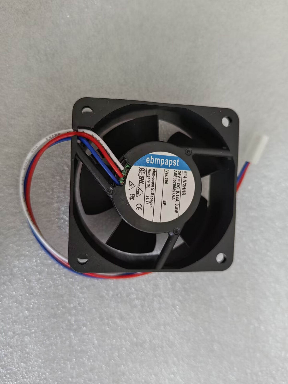 1 PCS Cooling fan 614N/2HHR DC26V 0.14A 3.5W 6025 6cm 3 wire inverter fan