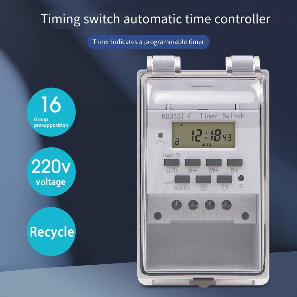 Wall-Mountable Timer Intelligent Timer Home Lighting Control Load Capacity 10A