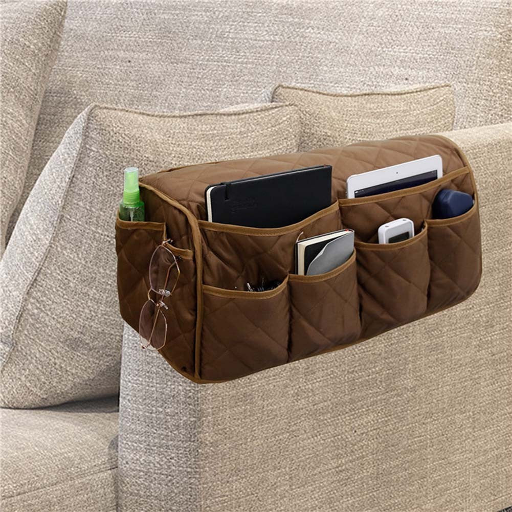 Portable Waterproof Armchair Caddy Sofa Armrest Organizer Non Slip Design