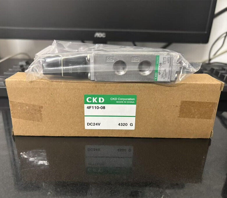 1pcs  CKD solenoid valve 4F110-08-DC24V