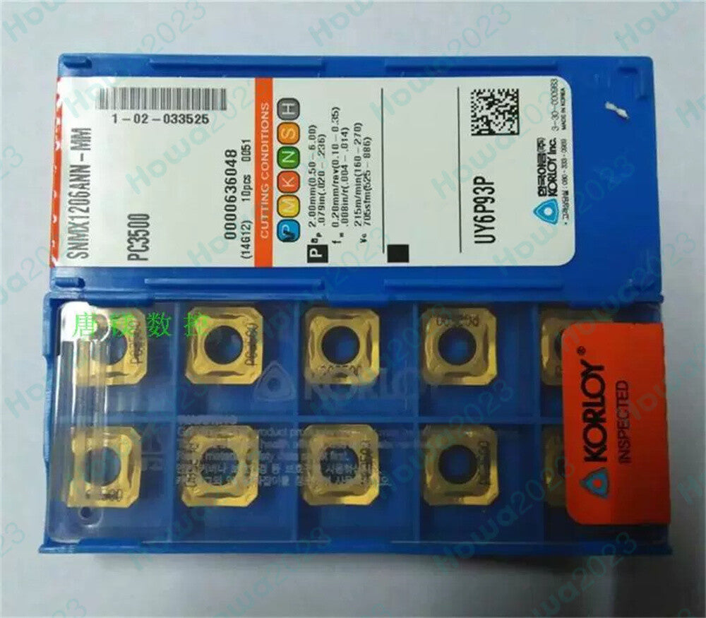10pieces/Box SNMX1206ANN-MM PC3500 KORLOY CNC Blade Carbide Insert