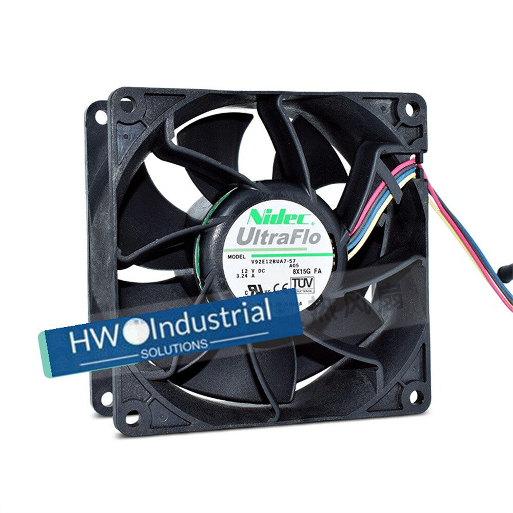 1/piece V92E12BUA7-57 4-wire NIDEC 12V 3.24A 9cm High Air Flow Cooling Fan