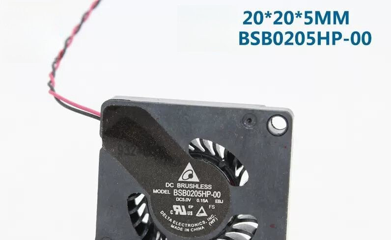 1/piece BSB0205HP-00 Delta 2005 5V 0.15A 2cm Micro Blower Turbo Fan Blower