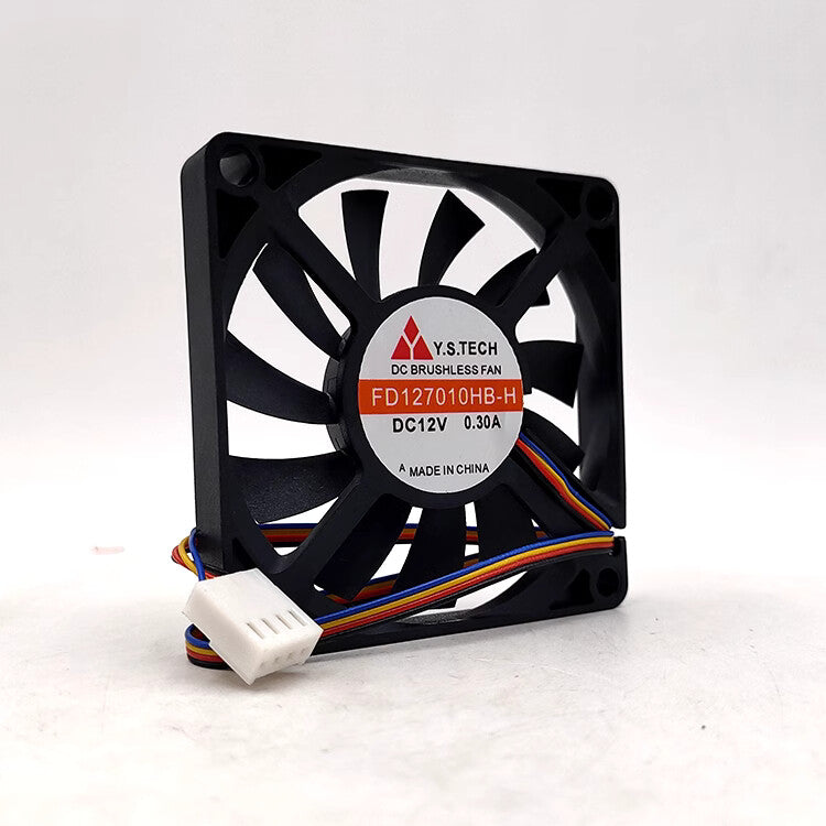 1PC  FD127010HB-H 12V0.30A 7010 7CM Ultra-thin 4-wire PWM Temperature Fan