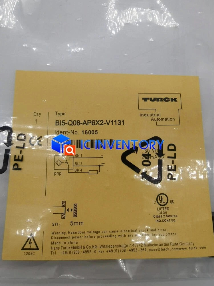 TURCK BI5-Q08-AP6X2-V1131 BI5Q08AP6X2V1131 #P