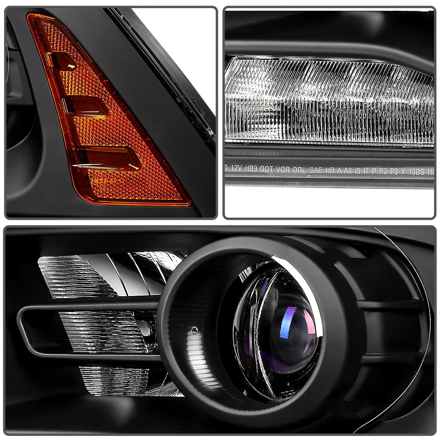 Left Drvier Side Headlight Assembly For 2013-2015 Ram 1500 2500 3500 w/Projector