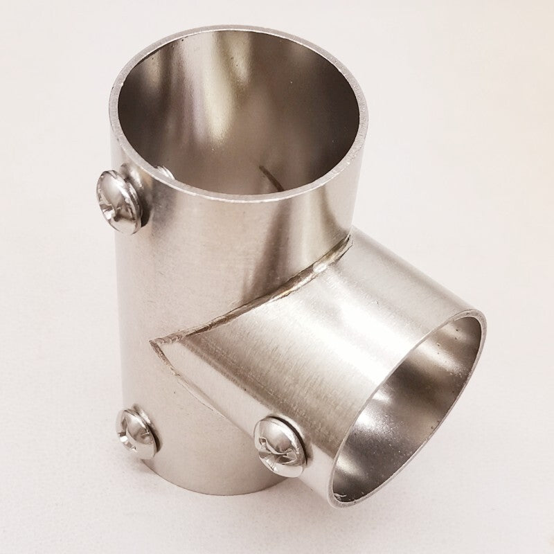 4 Pcs 3-Way Boat Handrail Fitting Tee Rail Stainless Steel for 1" Tube