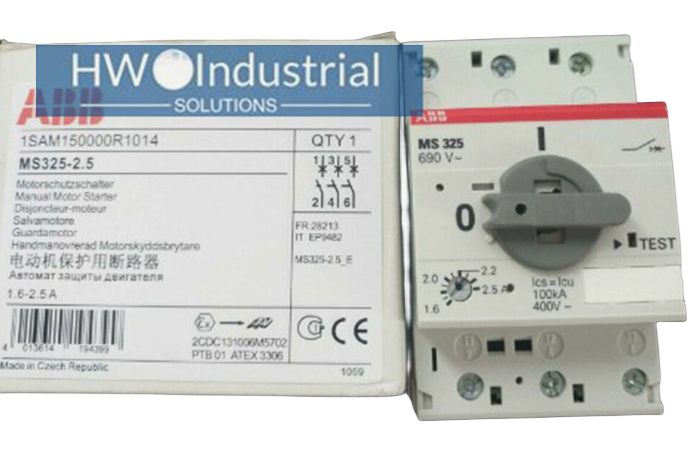 1pc  Motor Protection MS325-2.5 MS325-4 MS325-6.3 MS325-9 MS325-12 MS325-12.5