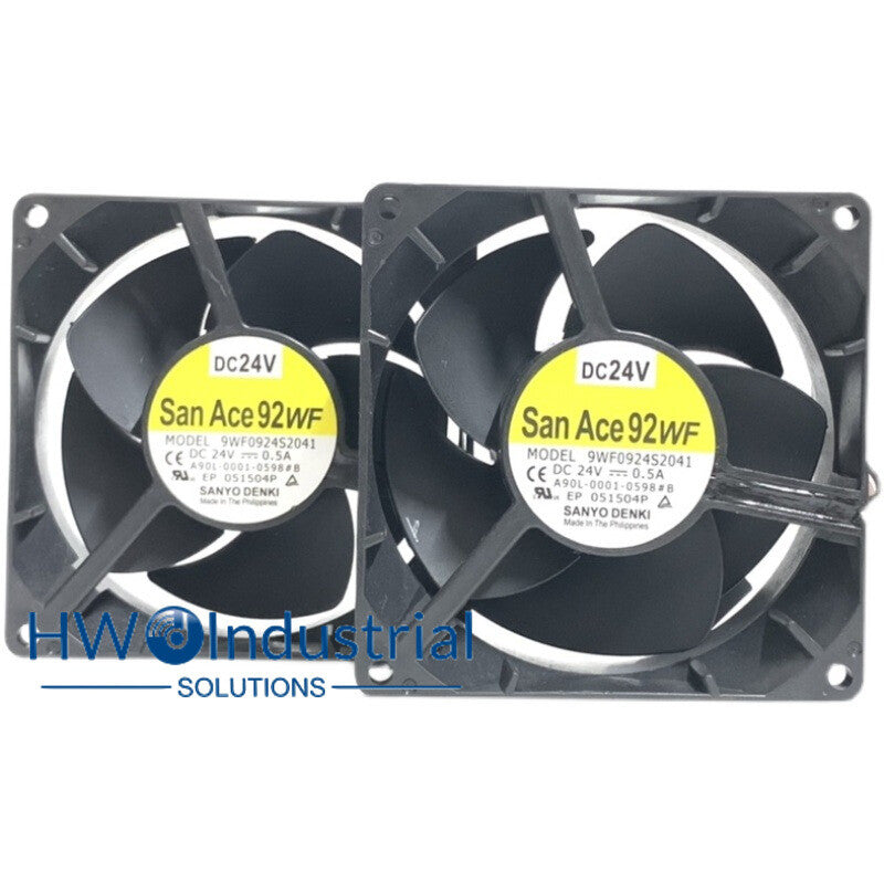 1PC 9WF0924S2041 24V 0.5A A90L-0001-0598#B 12CM FANUC Interface Cooling Fan