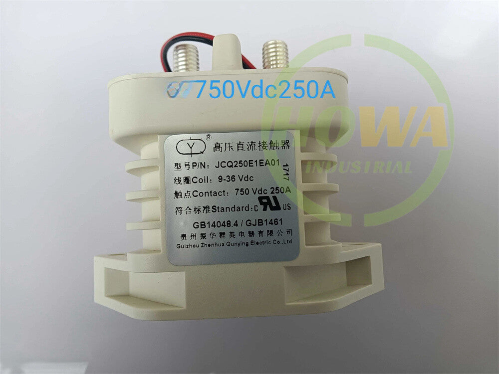 1/piece  JCQ250E1EA01 Relay Contact 2-wire 750V DC250A Coil 9-36Vdc