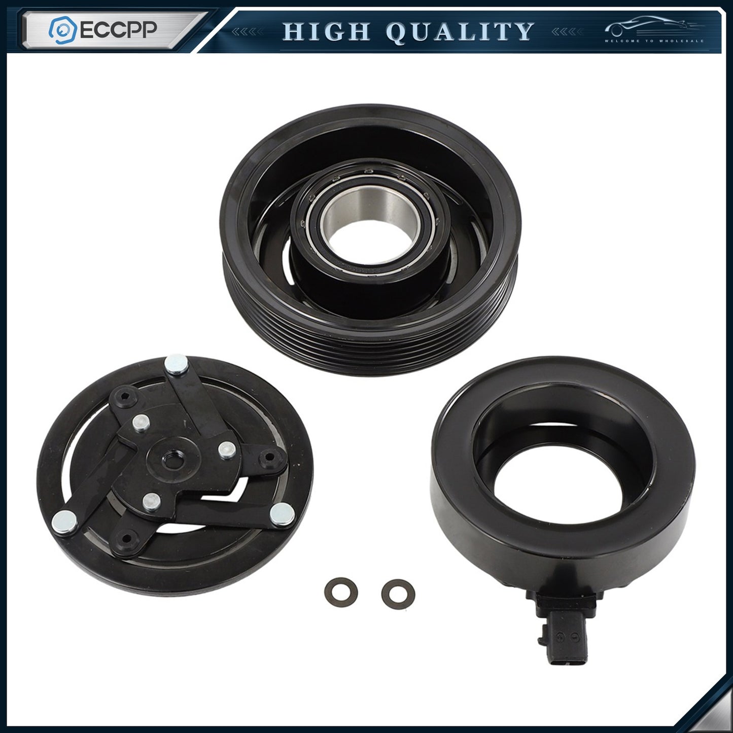 AC A/C Compressor Clutch Kits For Fiat 500X Jeep Renegade 1.4L 2016-2018