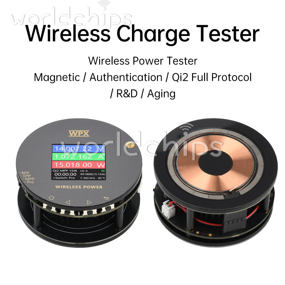 1.54 inch LCD Voltage Current Power Meter MPP25W Magnetic Fast Charging Tester