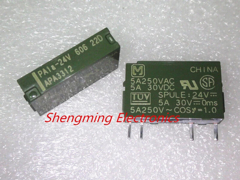 10PCS 24V 4Pins APAN3124 = PA1A-24V APA3312   Relay