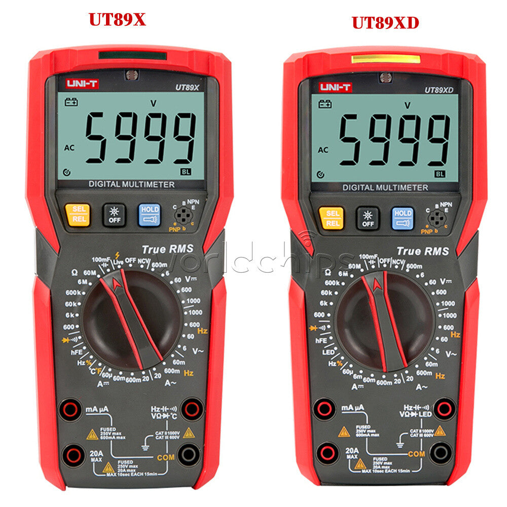 Professional Digital Multimeter True RMS NCV 20A Current AC/DC Voltmeter Tester