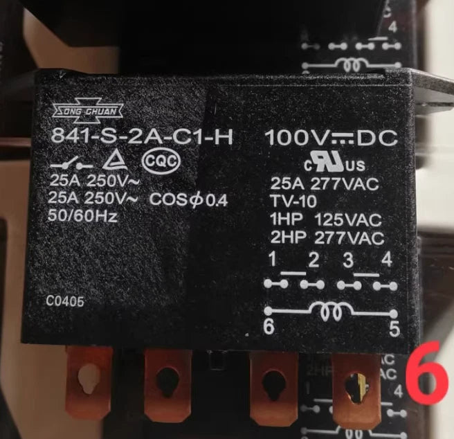 2PCS Electromagnetic Relay 6Pins 841-S-2A-C1-H 100VDC