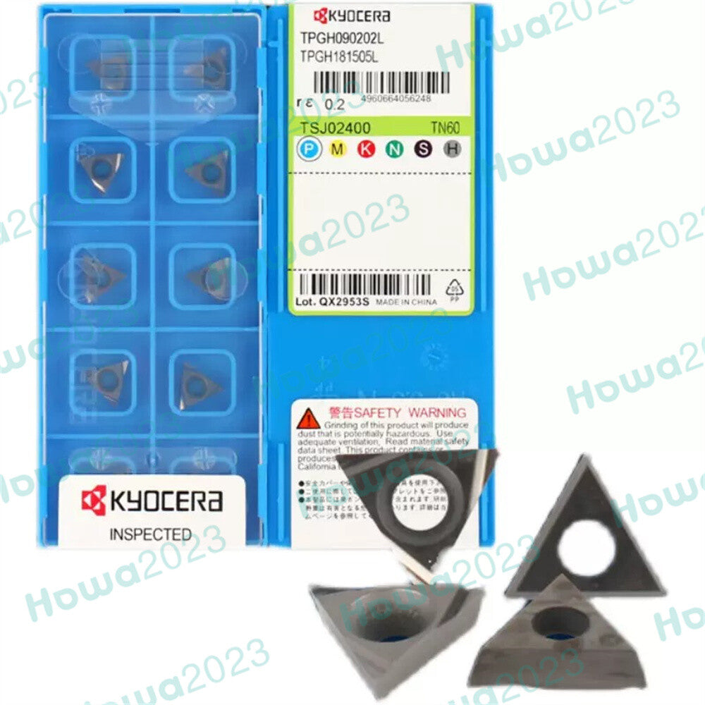 10Pcs/Box Kyocera TPGH090202L TN60 TPGH181505L Carbide Inserts CNC Boring Blade