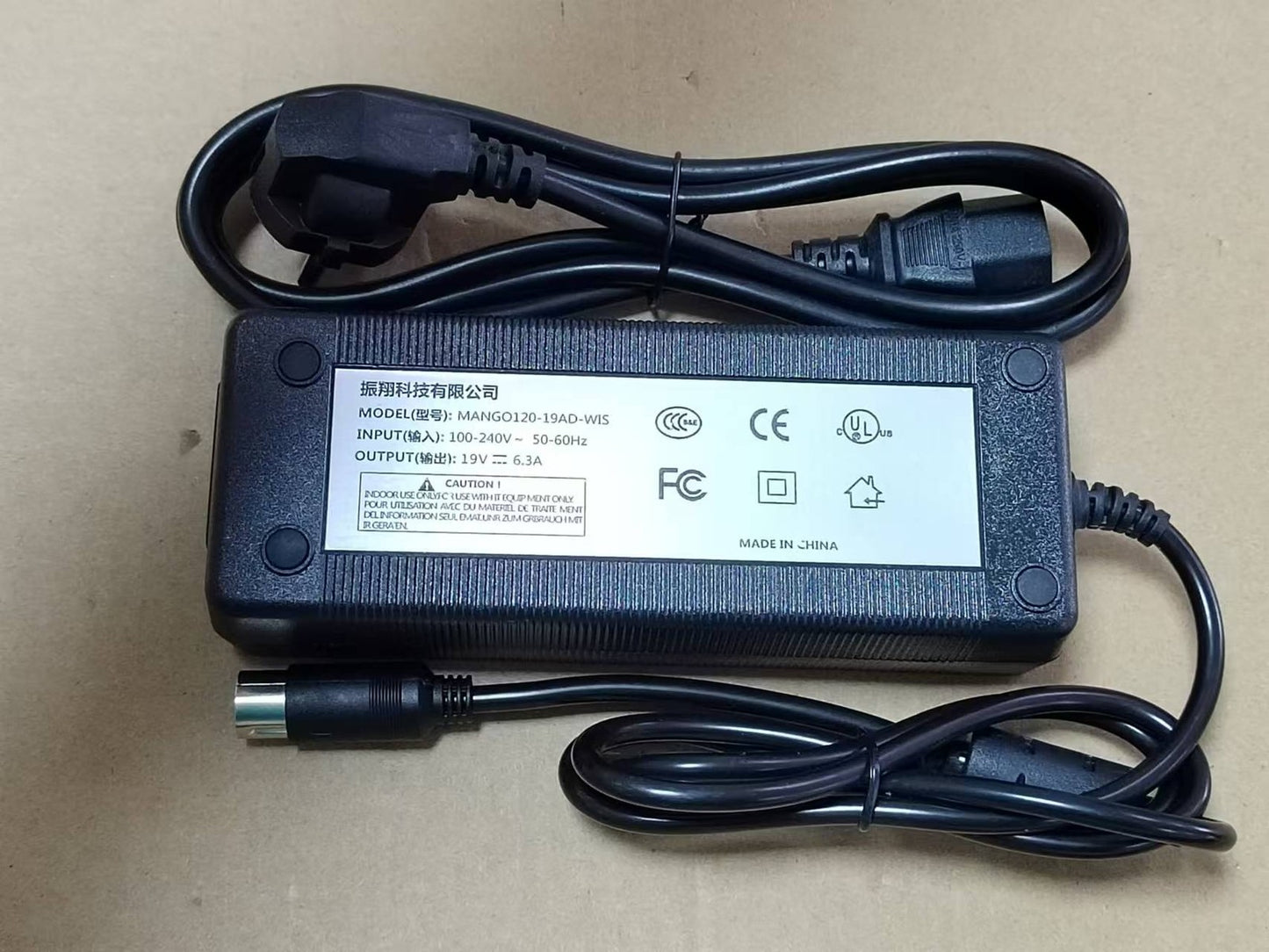 WISONIC/MEGMEET MANGO120-19AD-WIS universal power adapter 8-pin plug