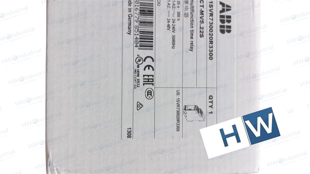 1/Piece ABB Time Relay CT-MVS.22S 24-240V 50/60Hz 1SVR730020R3300